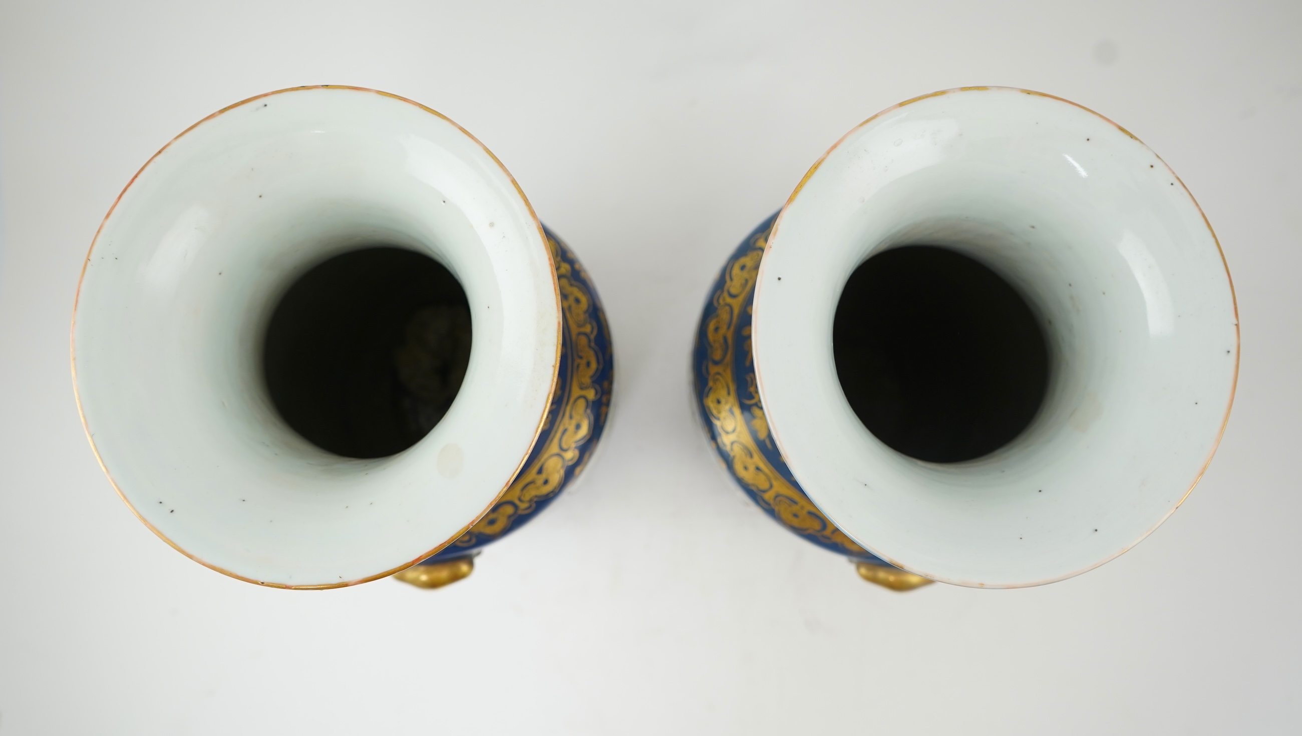 A pair of Chinese ‘warriors’ vases, early 20th century